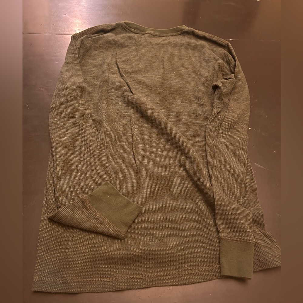 Old Navy Forest Green Waffle Knit Top